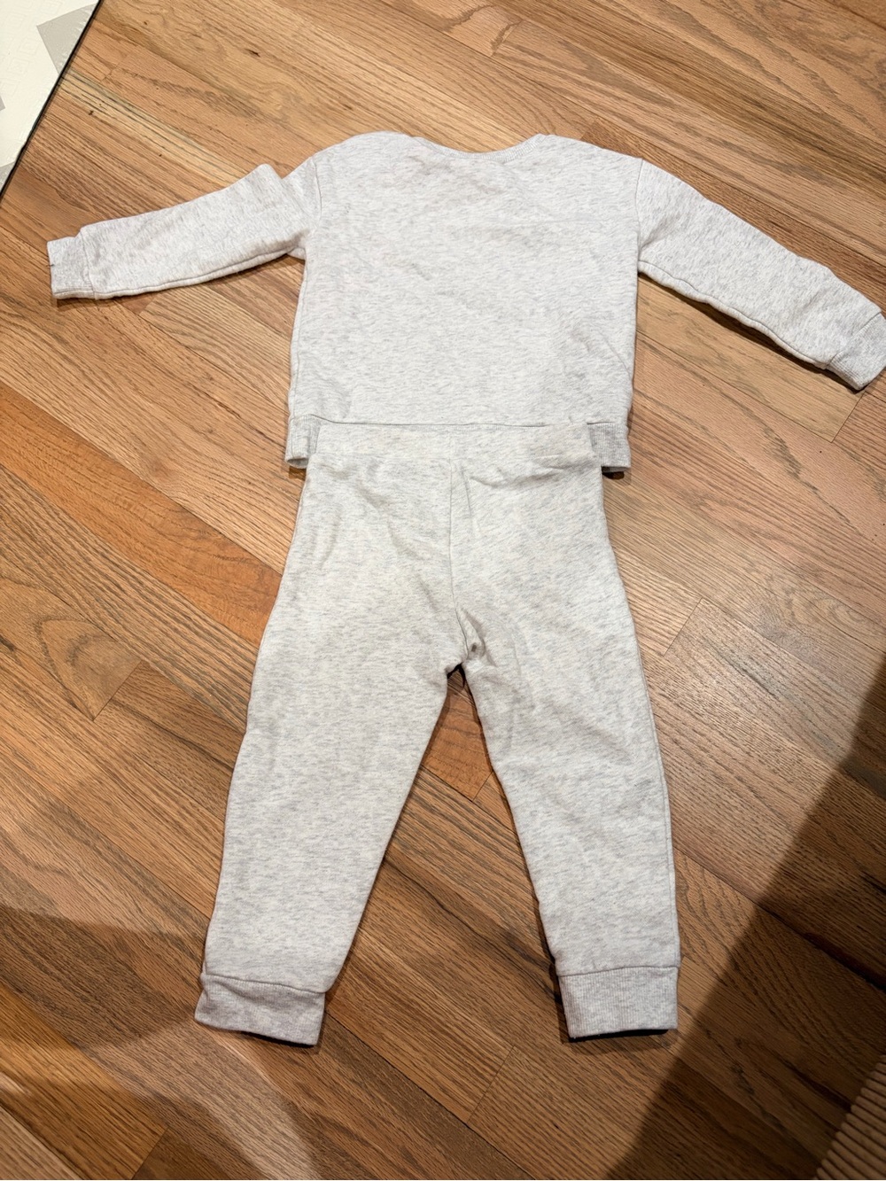 Children’s Place toddler girl sweat outfit with smiley faces and “happy” written - Picture 3 of 3